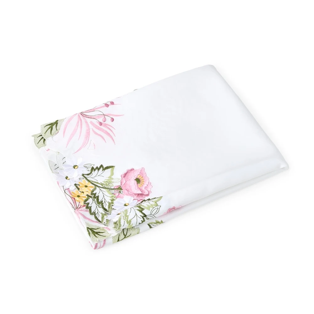 Toalha de Mesa Redonda, cor BRANCO