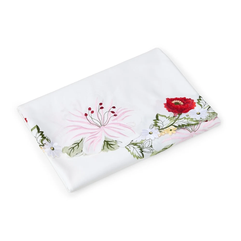 Toalha de Mesa Redonda, cor BRANCO