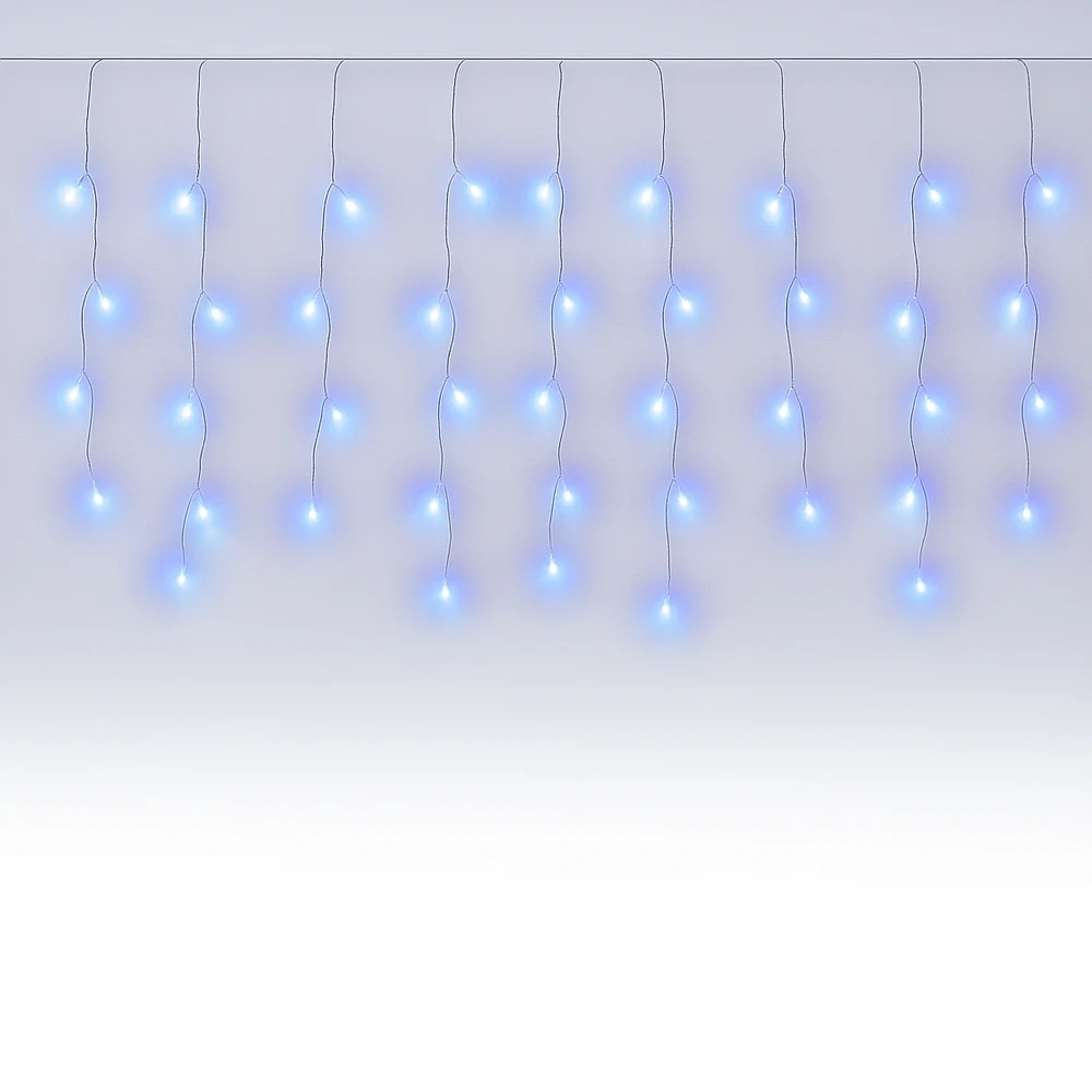 Cascata LED Multifunções, cor AZUL