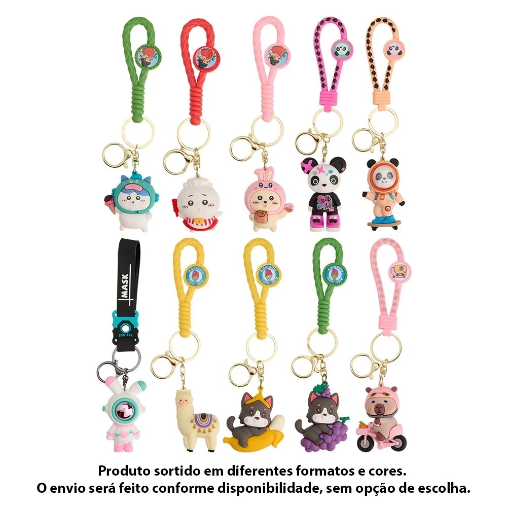 Chaveiro Plástico, cor MISTO