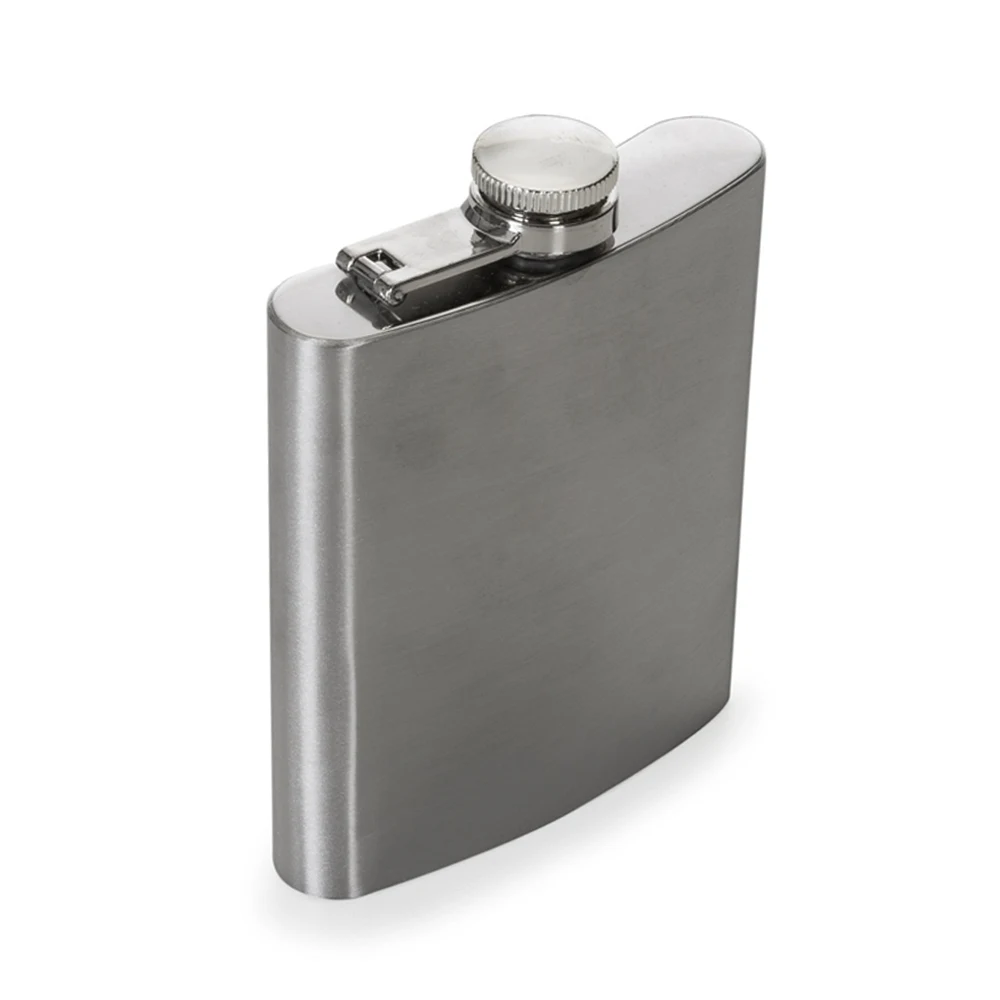 Porta Whisky 7oz, cor PRATA