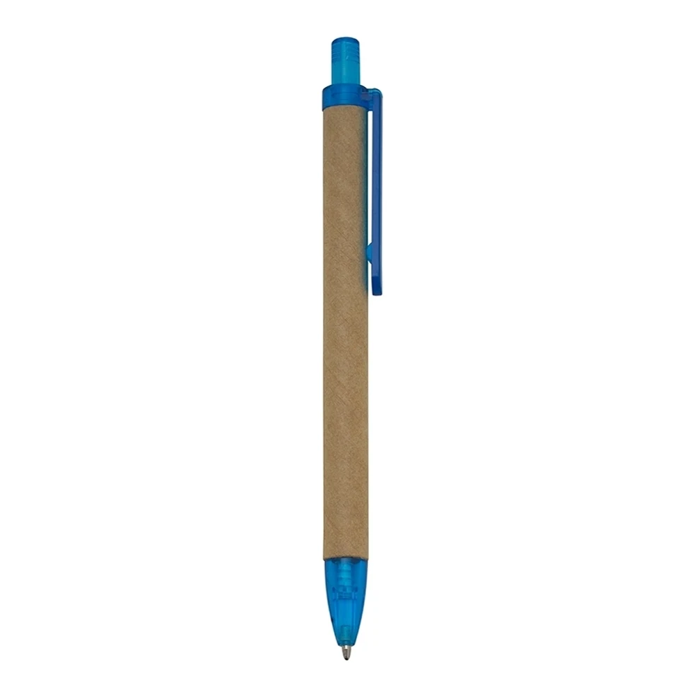 Caneta Ecológica Papelão, cor AZUL