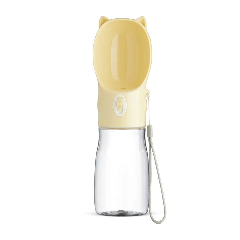 Garrafa Bebedouro Pet 420ml, cor AMARELO