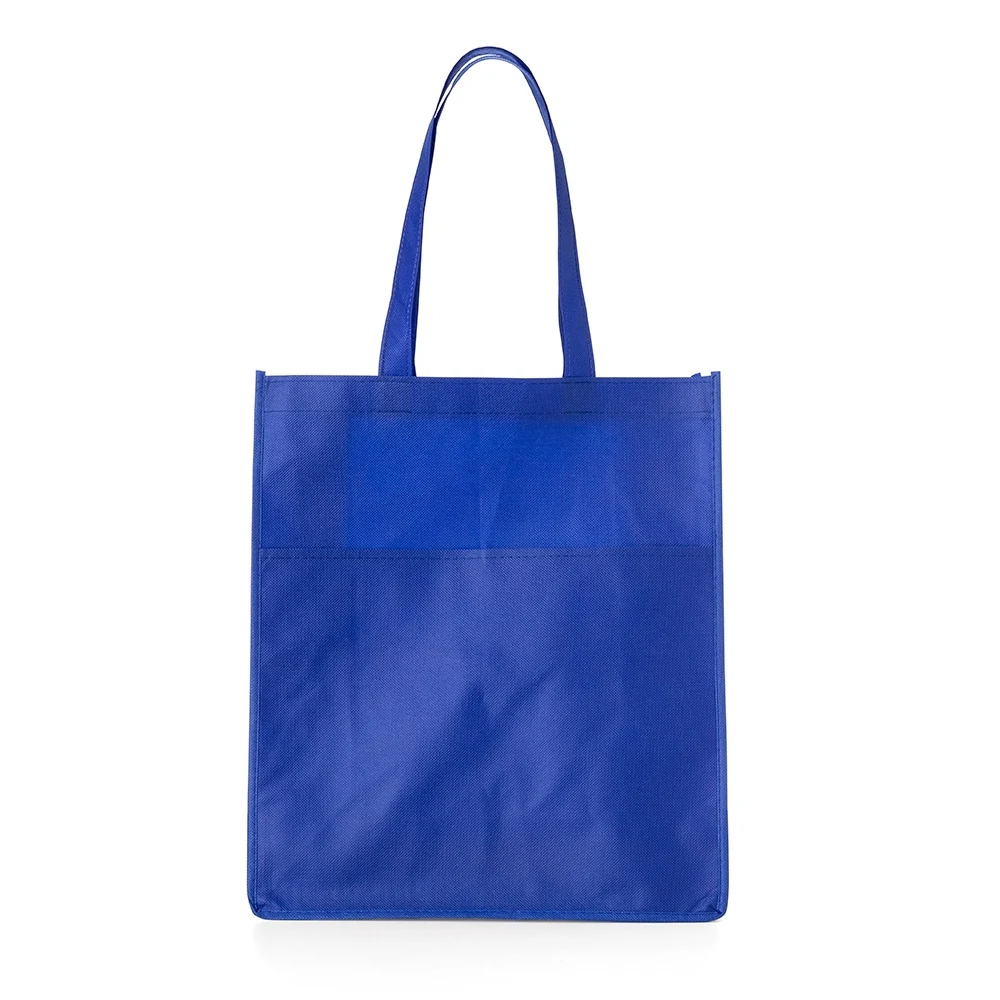 Sacola TNT com Bolso, cor AZUL