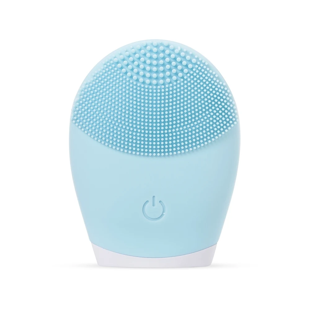 Massageador e Limpador Facial Elétrico, cor AZUL CLARO