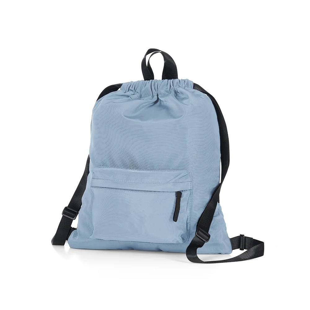 Mochila Saco Poliéster, cor AZUL CLARO