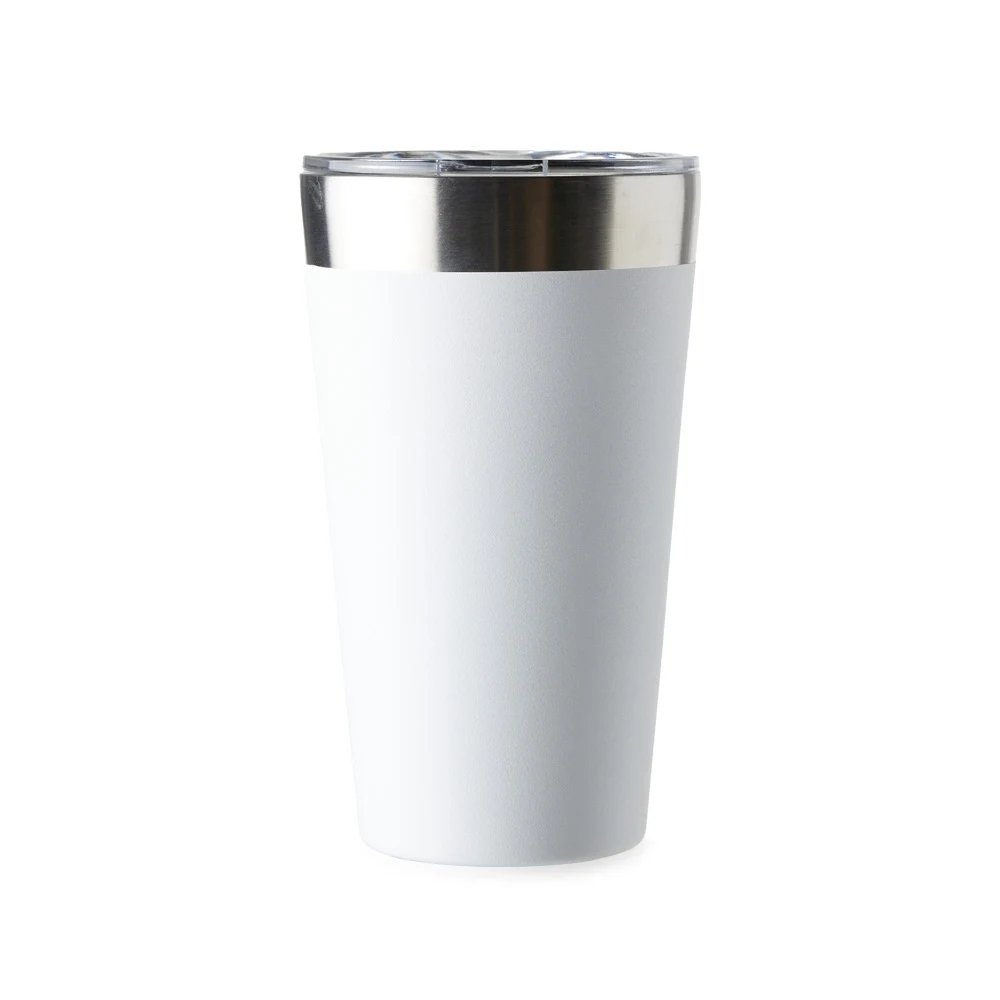 Copo térmico de inox 473ml, cor BRANCO