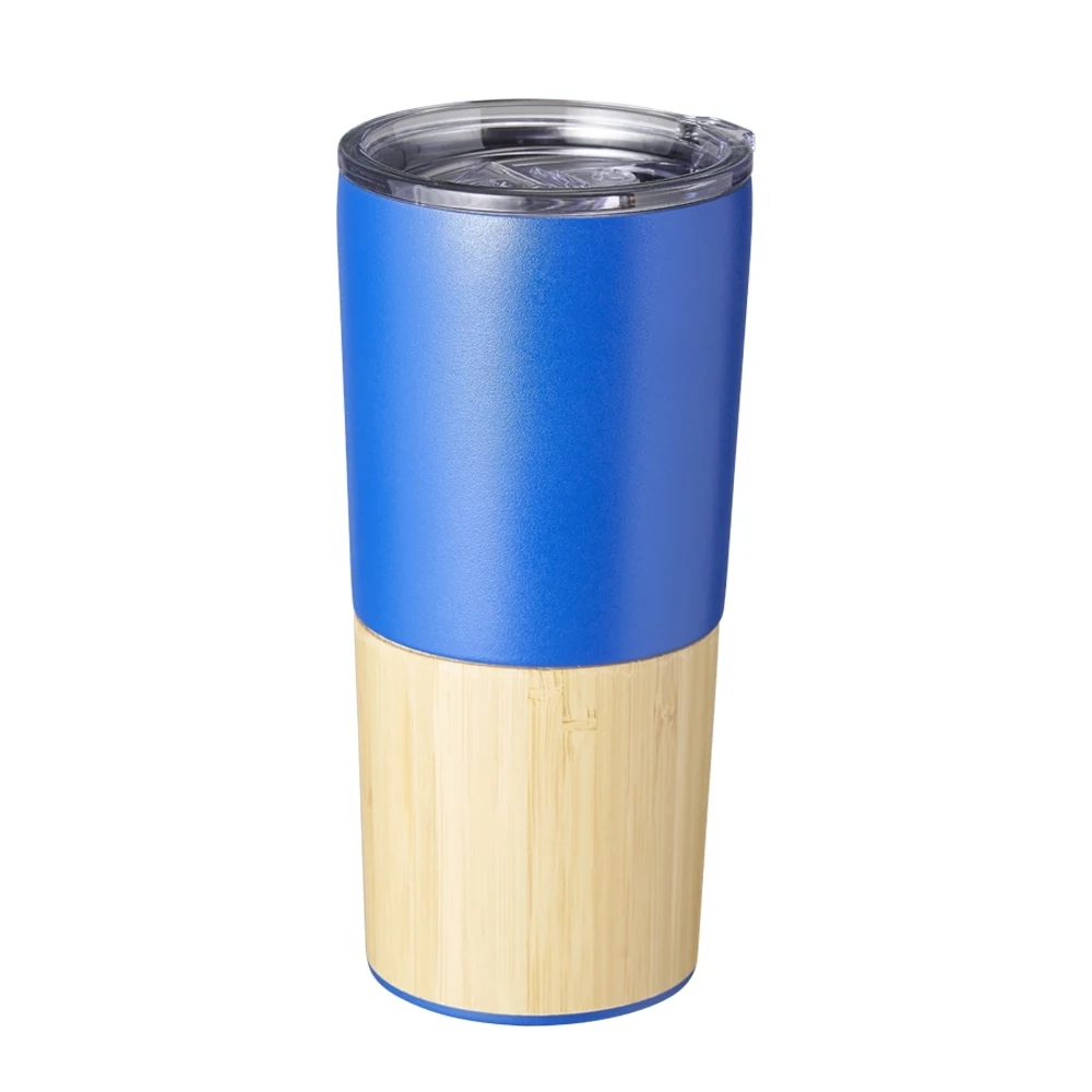 Copo Térmico Bambu 600ml, cor AZUL
