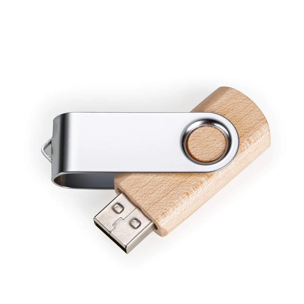 Pen Drive Ecológico 4GB/8GB/16GB, cor MADEIRA