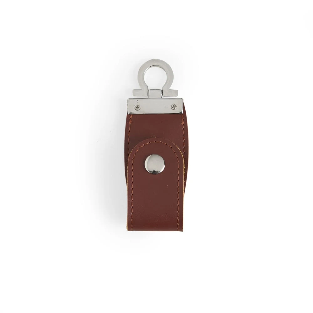 Pen Drive Couro 4GB, cor MARROM