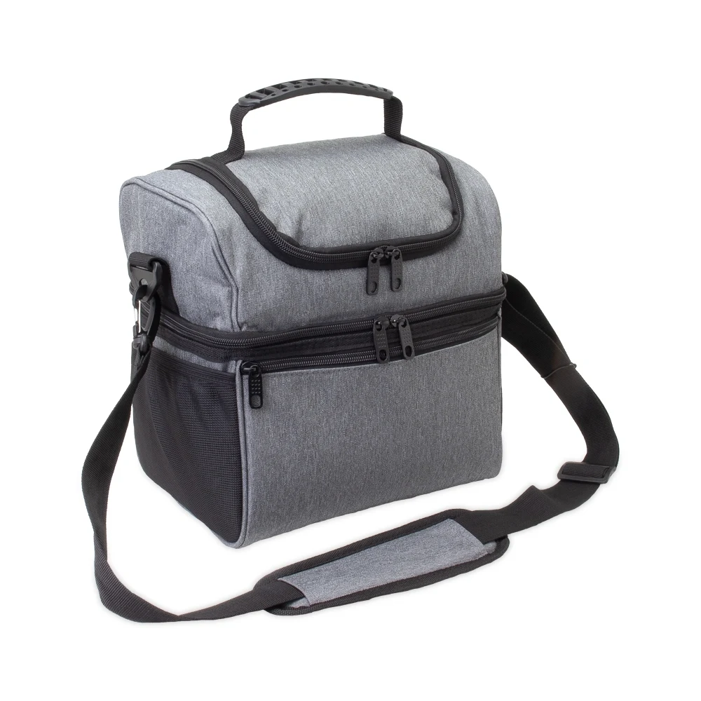 Bolsa Térmica Dupla 12L, cor CINZA