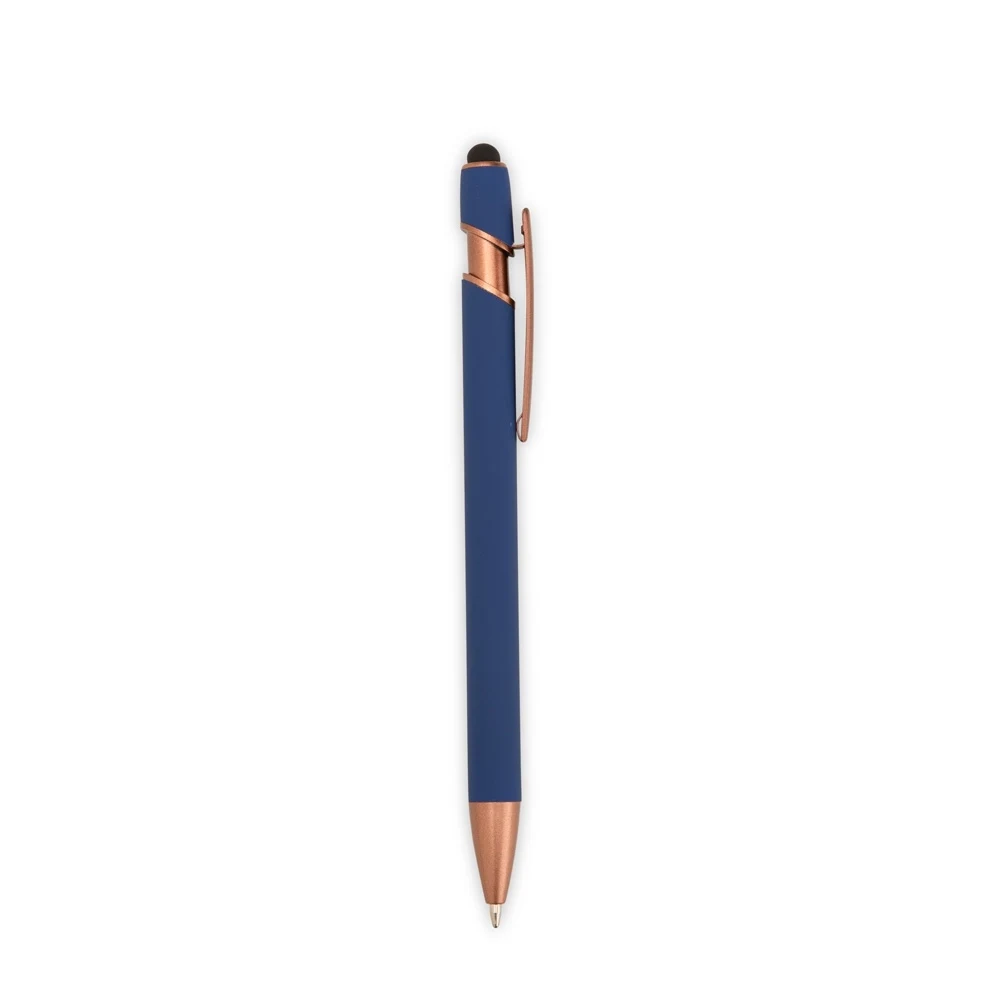 Caneta Metal Touch, cor AZUL ESCURO
