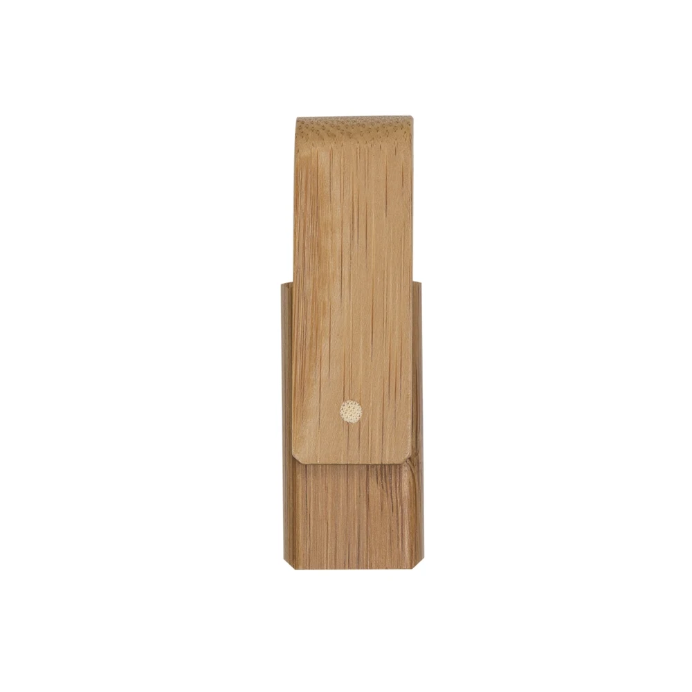 Pen Drive 4GB Giratório Bambu, cor MADEIRA