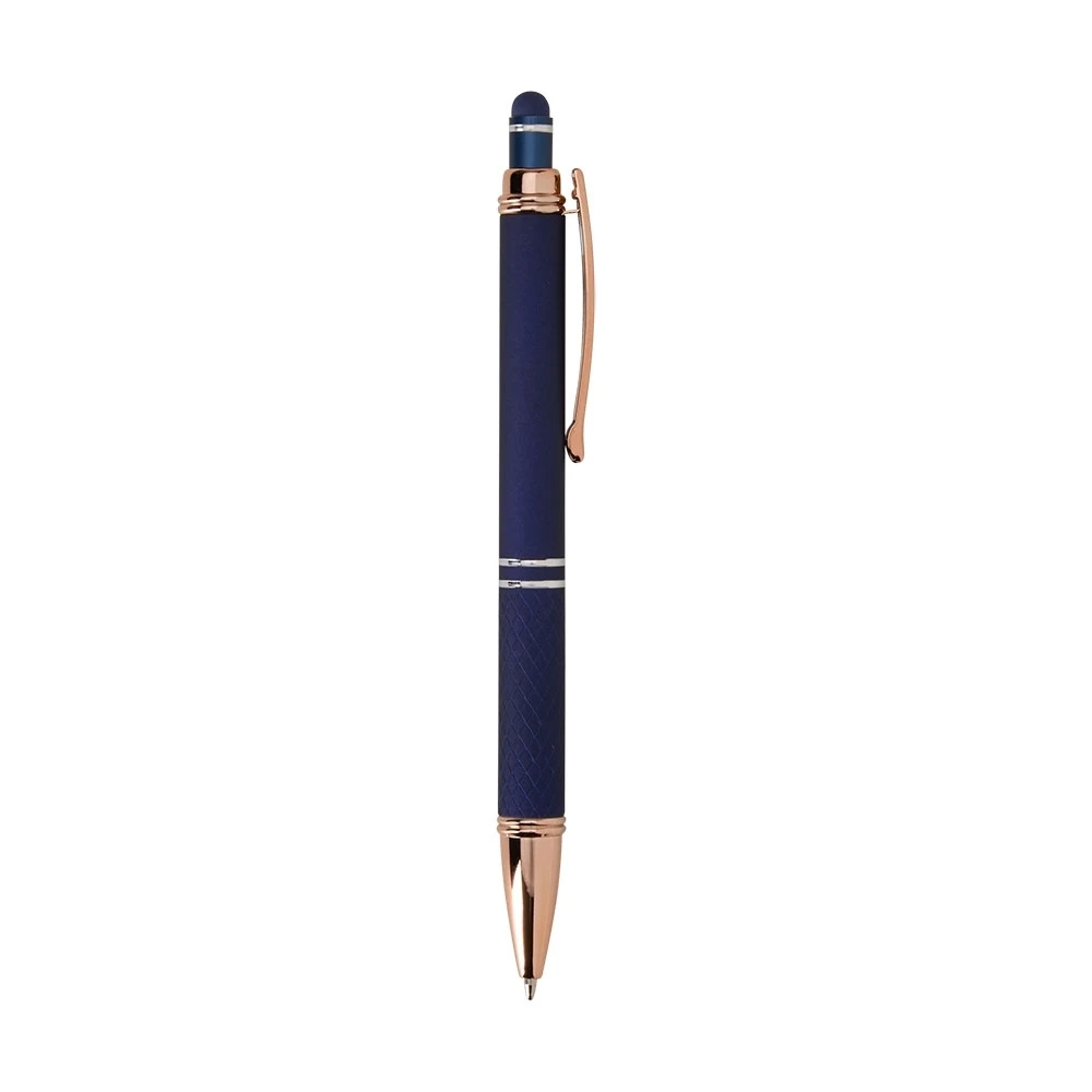 Caneta Metal Touch, cor AZUL ESCURO