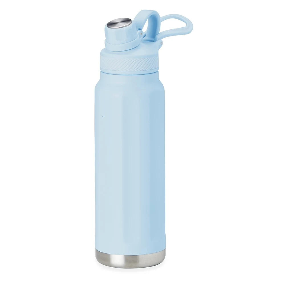 Garrafa Térmica Inox 950ml, cor AZUL CLARO