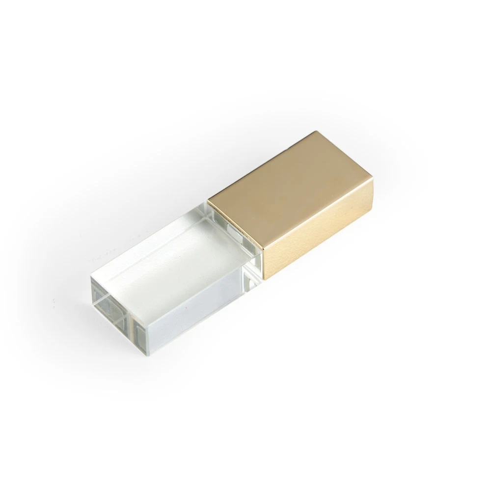 Pen Drive Vidro 4GB, cor DOURADO