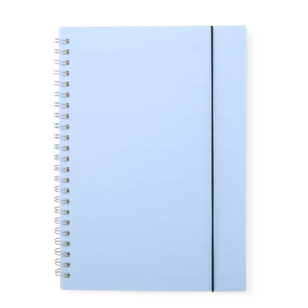 Caderno A5 Plástico, cor AZUL