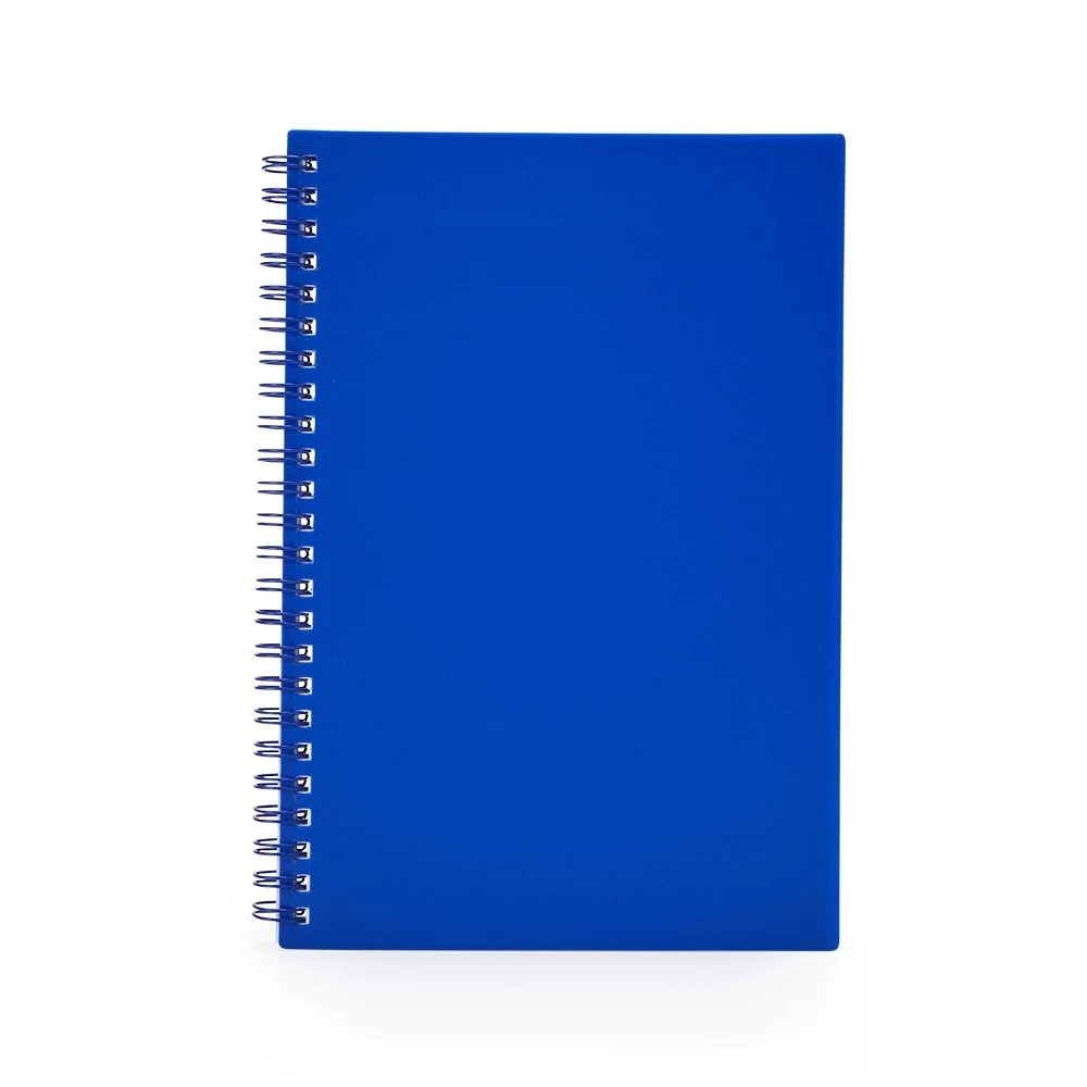Caderno A5 Plástico, cor AZUL