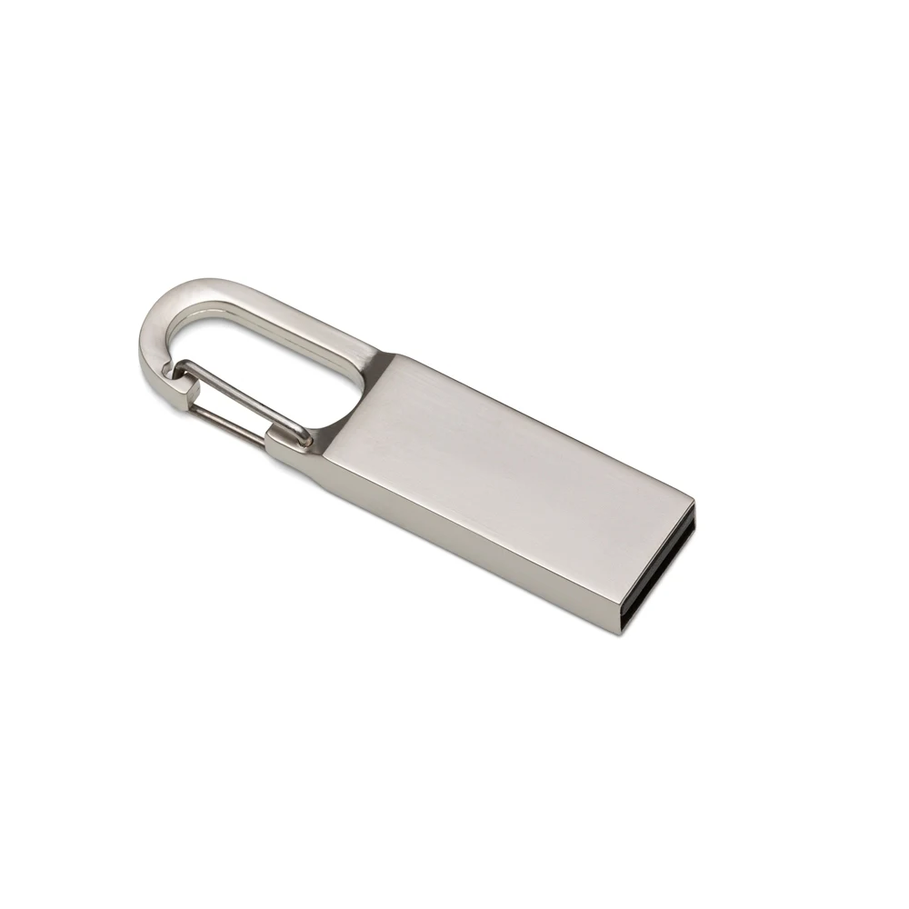 Pen Drive Mosquetão 4GB, cor PRATA