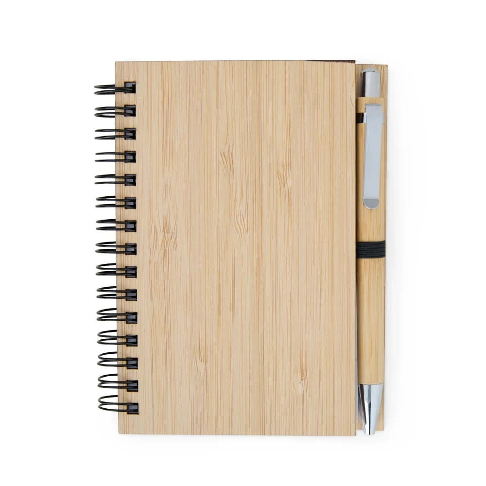 Caderno de Bambu com Caneta, cor BAMBU