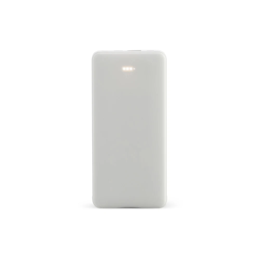 Power Bank 10.000mAh com Indicador LED, cor BRANCO