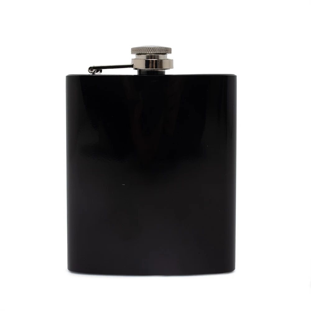 Porta Whisky 7oz, cor PRETO