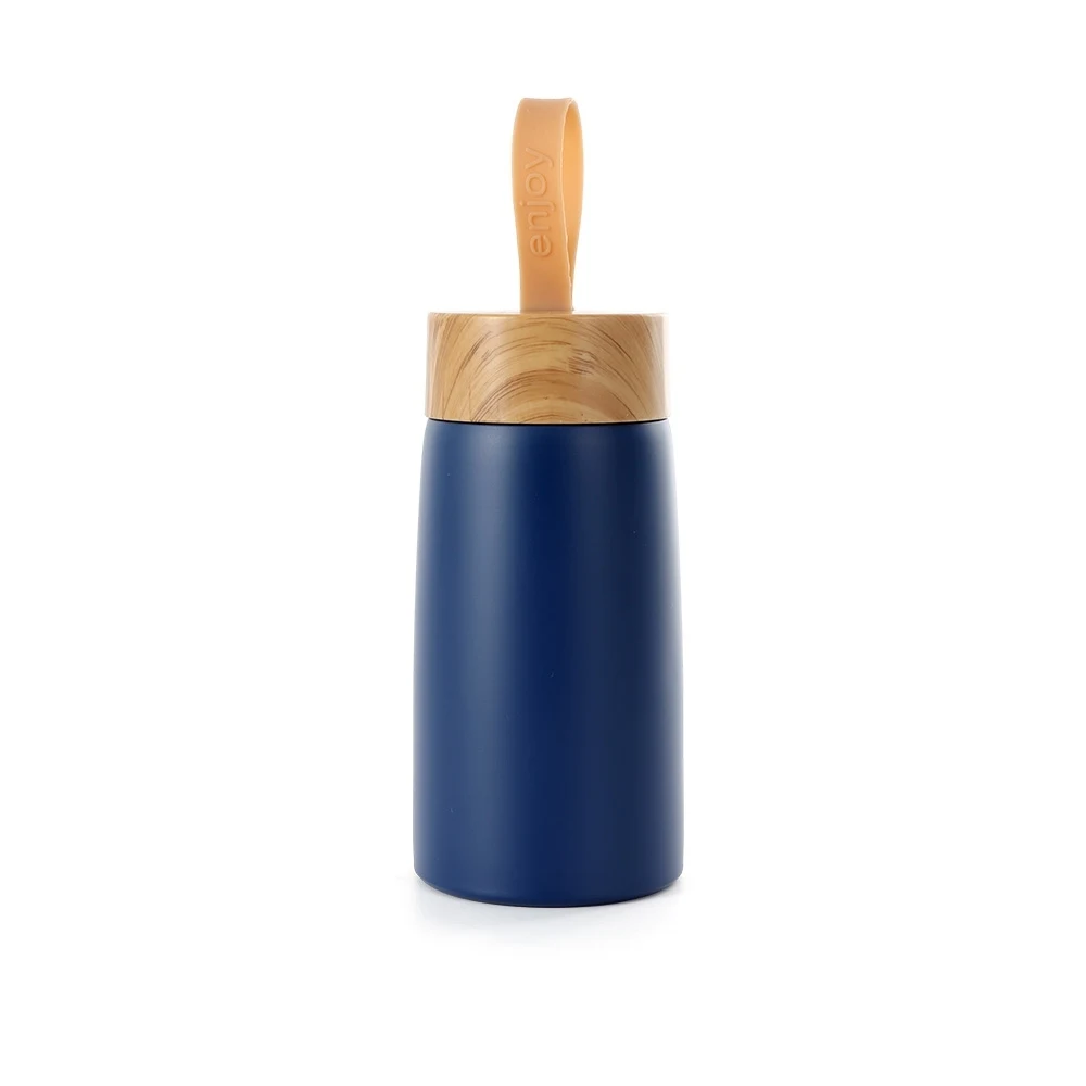 Garrafa Inox Parede Dupla 250ml, cor AZUL