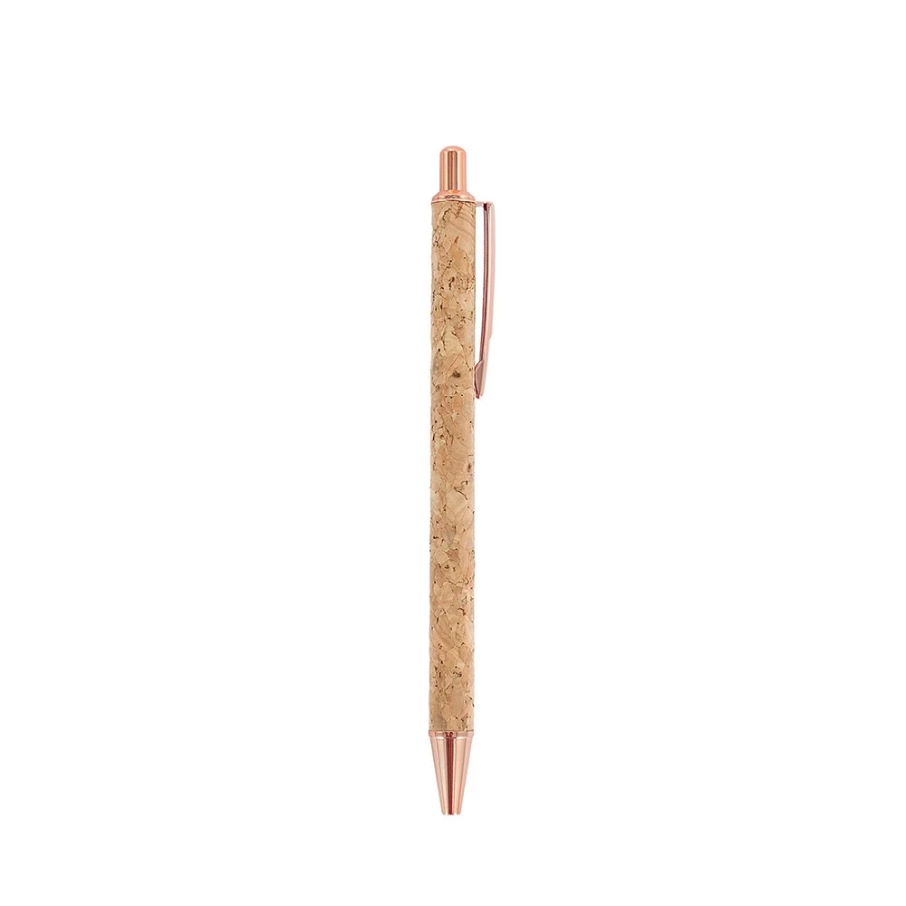 Caneta de Metal e Cortiça, cor COBRE