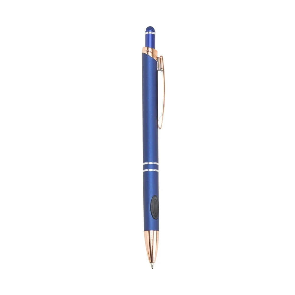 Caneta Metal Touch, cor AZUL ESCURO