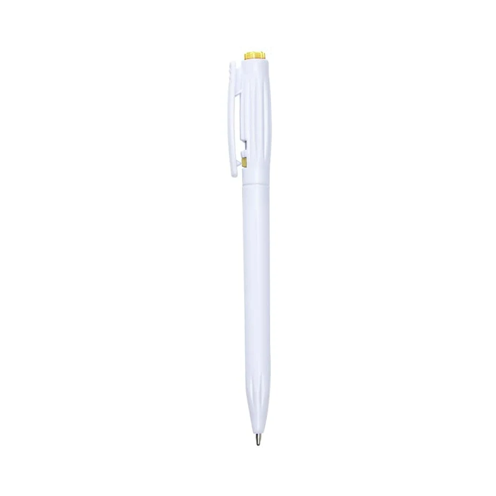 Caneta Plástica, cor AMARELO