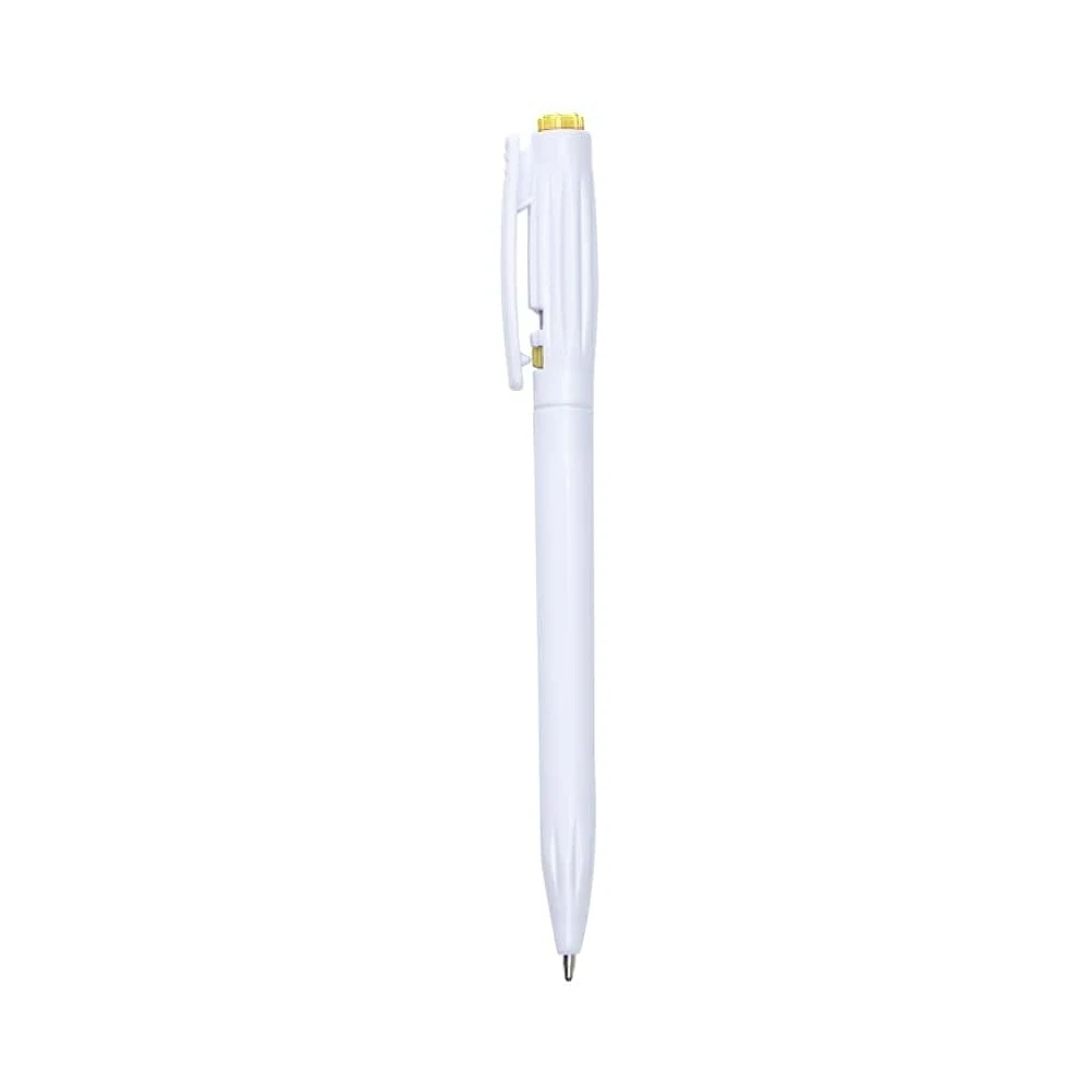 Caneta Plástica, cor AMARELO