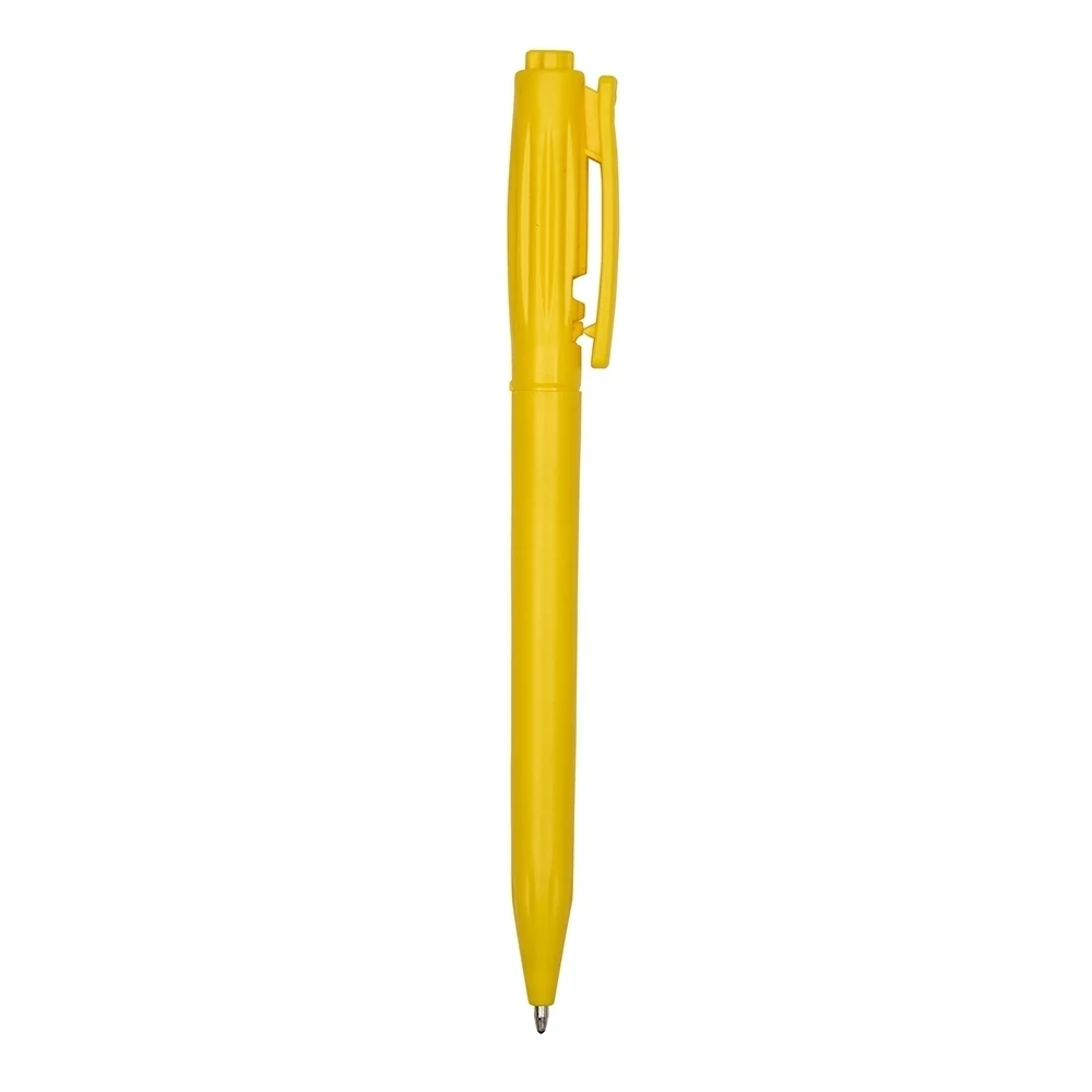 Caneta Plástica, cor AMARELO