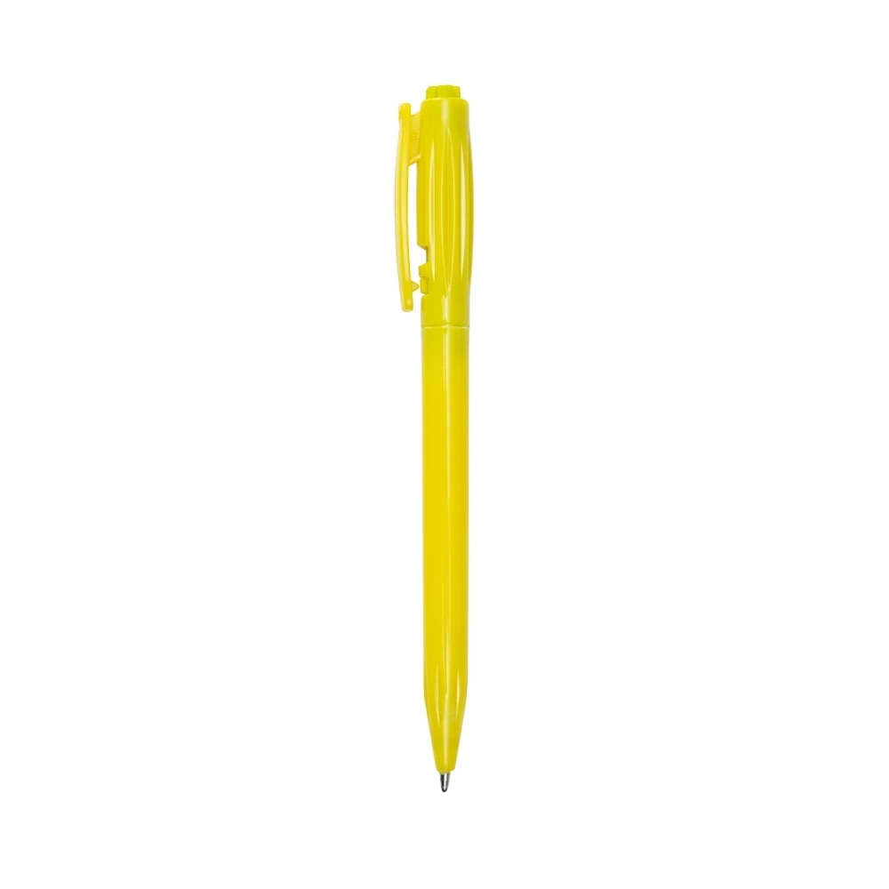 Caneta Plástica, cor AMARELO