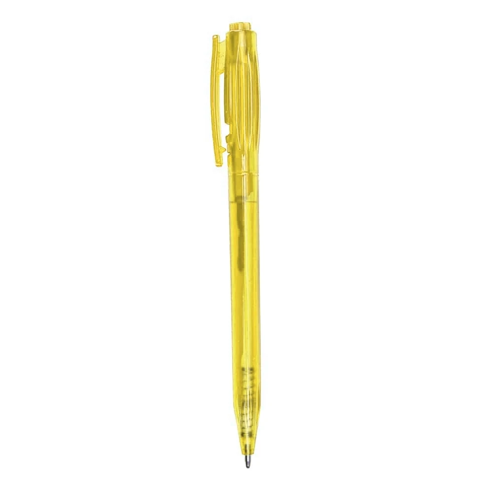 Caneta Plástica, cor AMARELO