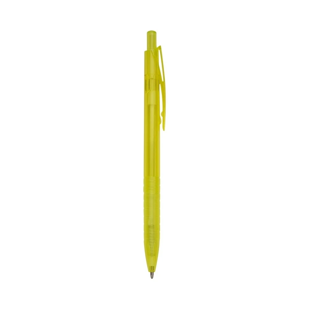 Caneta Plástica, cor AMARELO