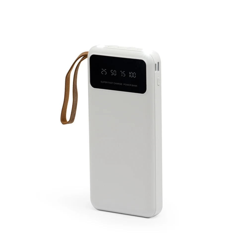 Power Bank 10.000mAh com Lanterna e Multissaídas, cor A definir no atendimento