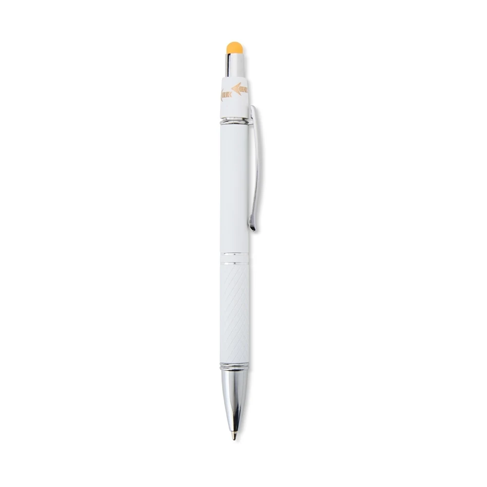 Caneta Metal Touch Antiestresse, cor AMARELO