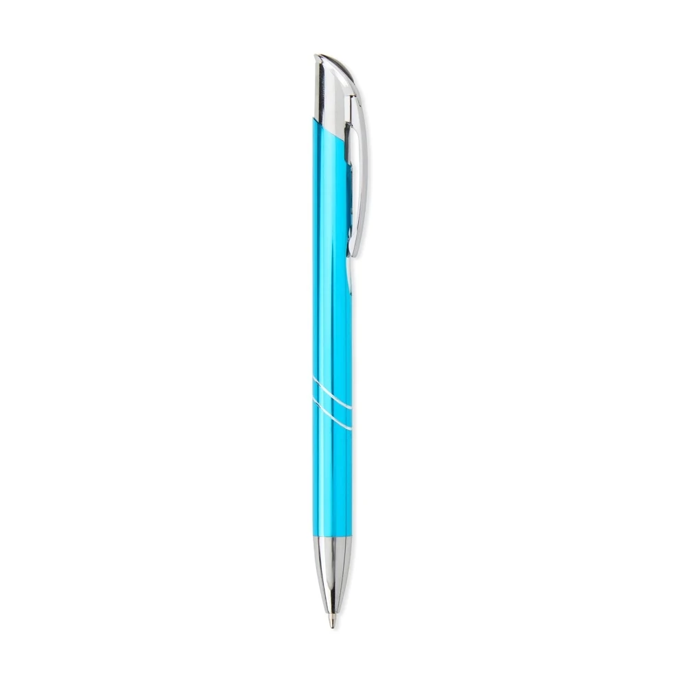 Caneta Metal, cor AZUL CLARO