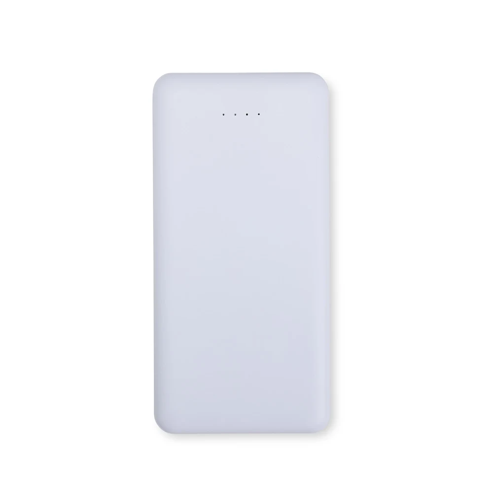 Power Bank 10.000mAh com Indicador LED, cor BRANCO