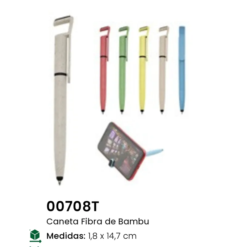 Caneta Fibra de Bambu