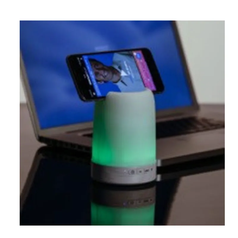 Caixa de Som Multimídia com Porta Caneta e Luminária