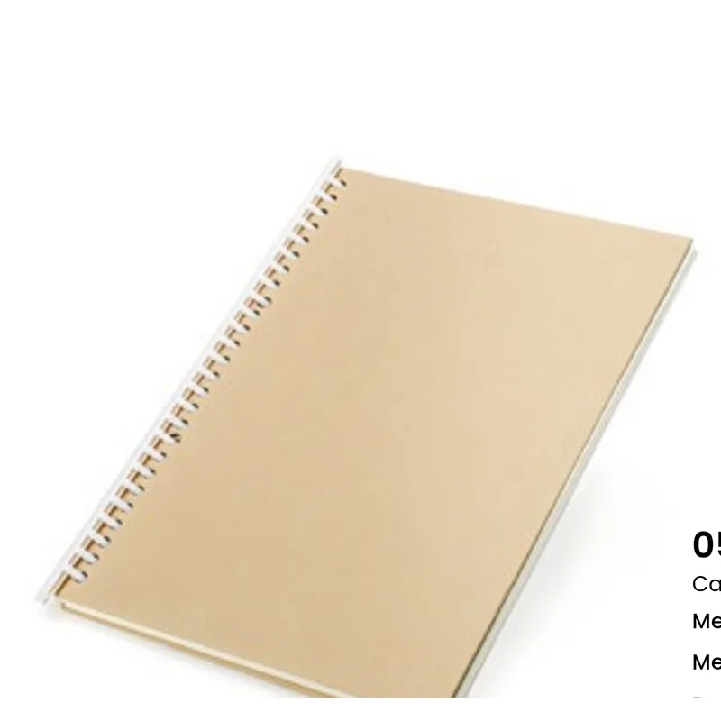 Caderno B5 Kraft