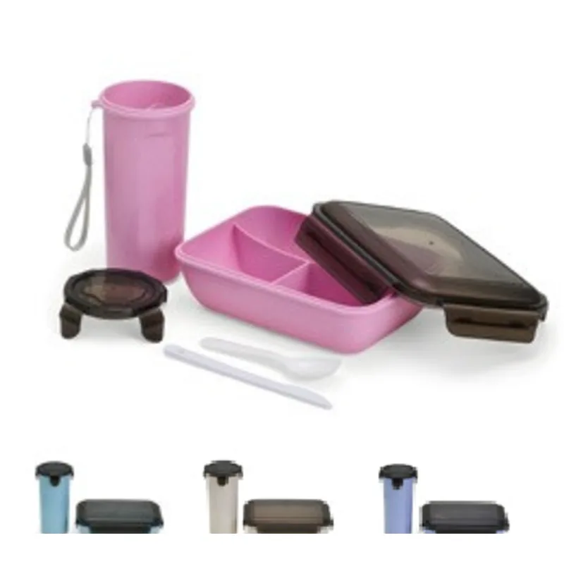 Kit Copo e Marmita Fibra de Bambu