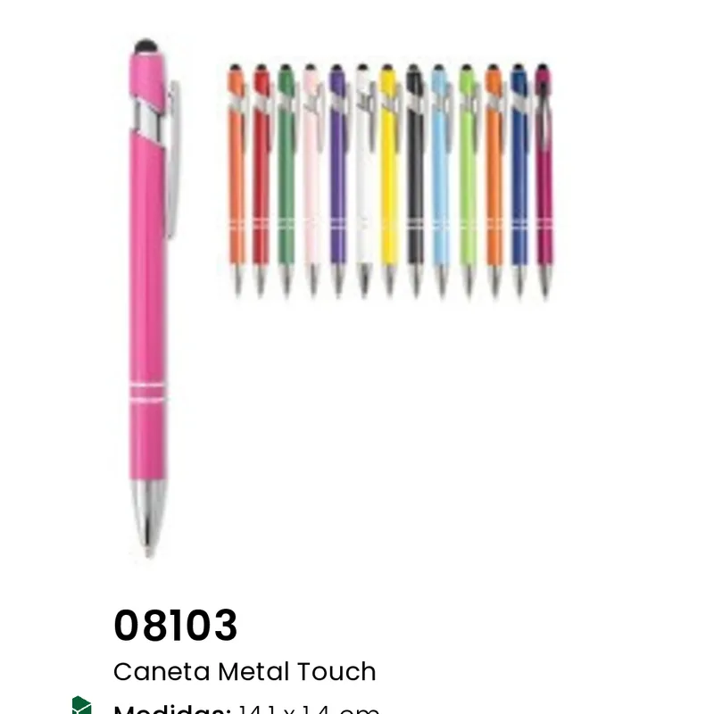 Caneta Metal Touch