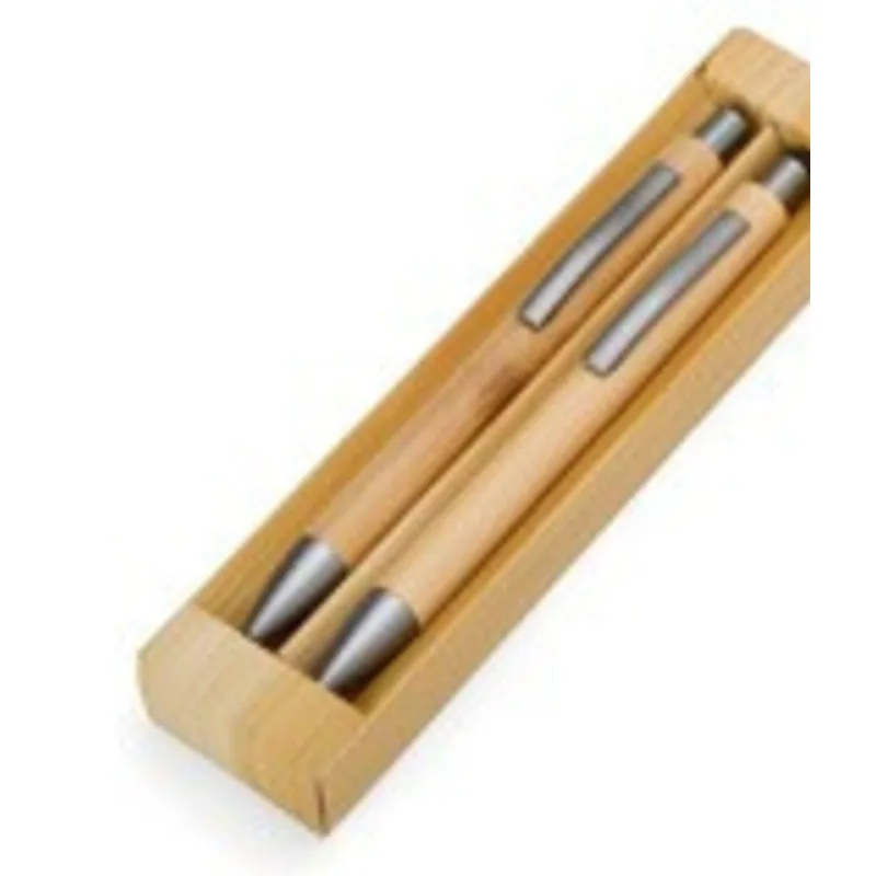 Kit Ecológico Caneta e Lapiseira Bambu