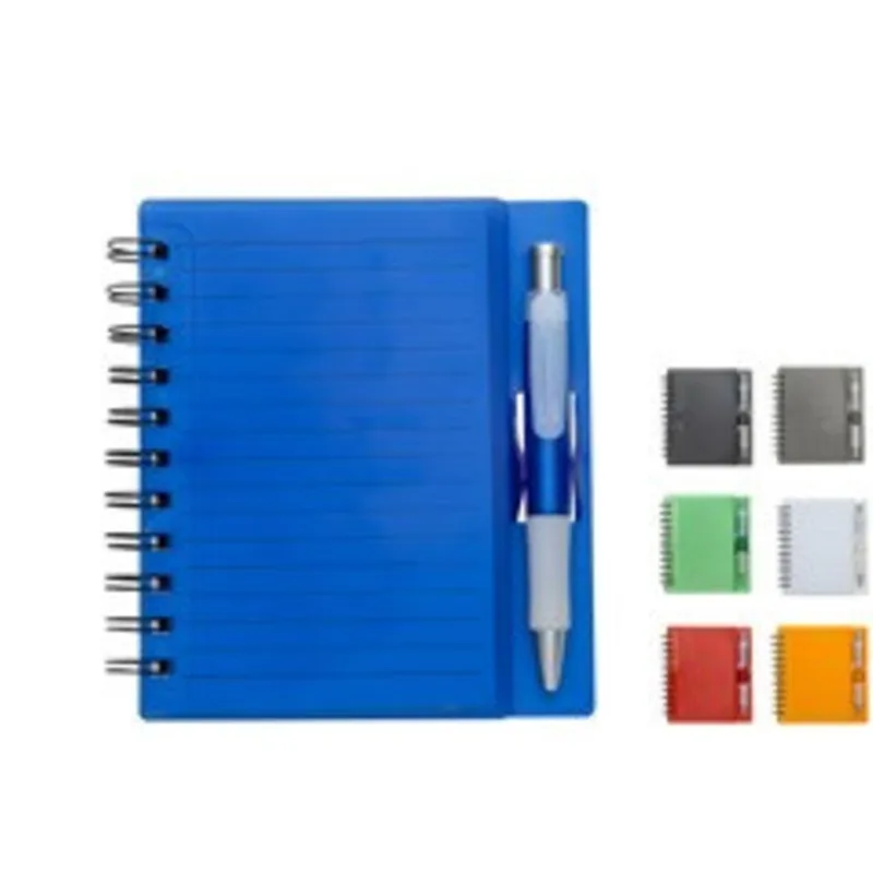 Caderno Plástico com Caneta