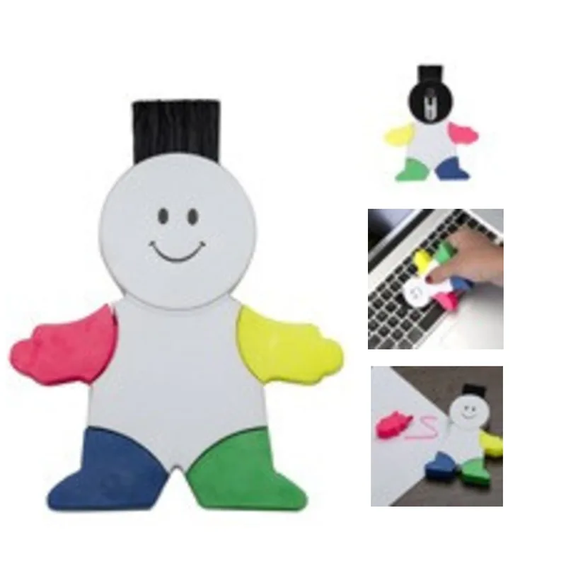 MarcaTextoBoneco com Limpador de Tela e Teclado