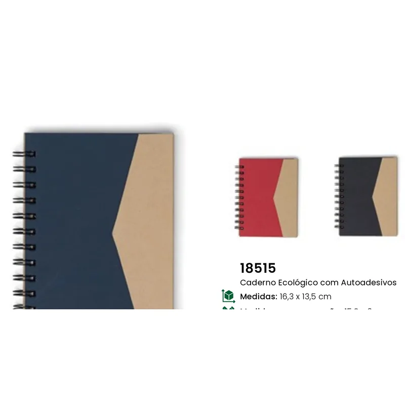 Caderno Ecológico com Autoadesivos