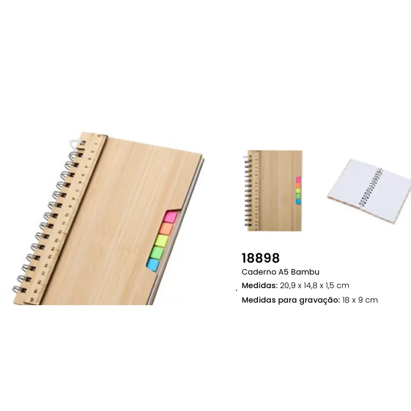 Caderno A5 Bambu