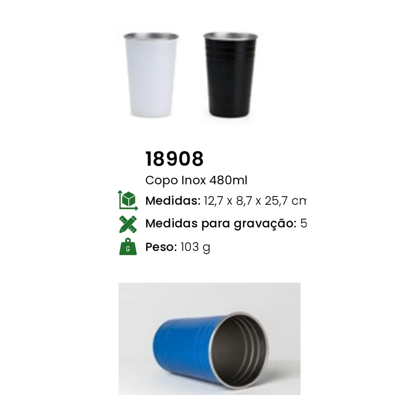 Copo Inox 480ml